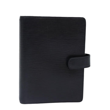 LOUIS VUITTON Epi Agenda MM Day Planner Cover Black R20042 LV Auth fm3758