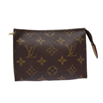 LOUIS VUITTON Monogram Poche Toilette 15 Pouch M47546 LV Auth fm3777