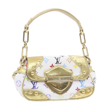 LOUIS VUITTON Monogram Multicolor Marilyn All Hand Bag White M40206 Auth am819gA