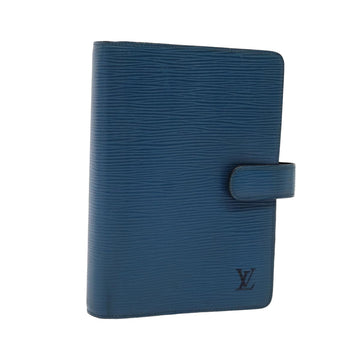 LOUIS VUITTON Epi Agenda MM Day Planner Cover Blue R20055 LV Auth hk1395