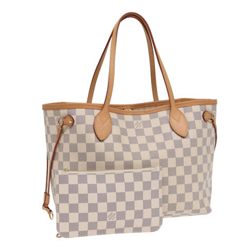 LOUIS VUITTON Damier Azur Neverfull PM Tote Bag N41362 LV Auth hk1426A