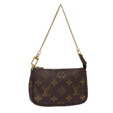 LOUIS VUITTON Monogram Mini Pochette Accessoires Pouch M58009 LV Auth hk1593