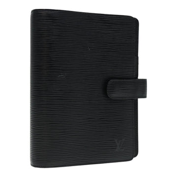 LOUIS VUITTON Epi Agenda MM Day Planner Cover Black R20042 LV Auth hk1595