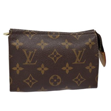 LOUIS VUITTON Monogram Poche Toilette 15 Pouch M47546 LV Auth hk1599