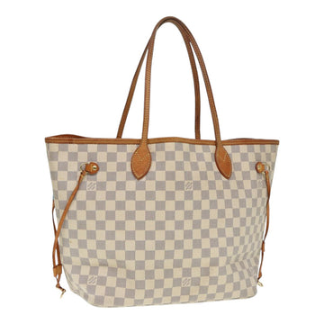 LOUIS VUITTON Damier Azur Neverfull MM Tote Bag N41605 LV Auth hk1644