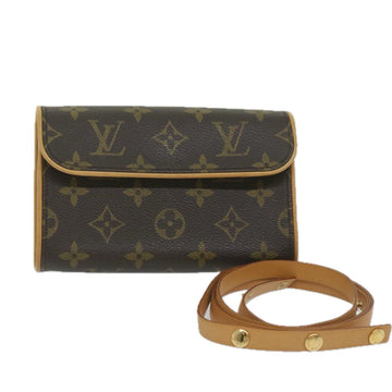 LOUIS VUITTON Monogram Pochette Florentine Waist bag M51855 LV Auth hk975