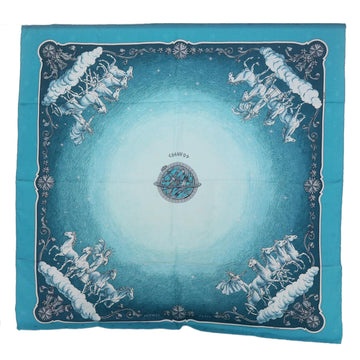 HERMES Carre 90 COSMOS Scarf Silk Blue Auth ki3949