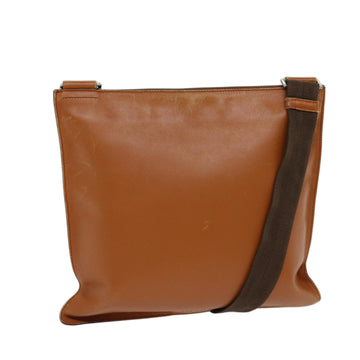 PRADA Shoulder Bag Leather Brown Auth ki4380