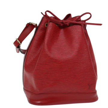 LOUIS VUITTON Epi Noe Shoulder Bag Red M44007 LV Auth ki4381