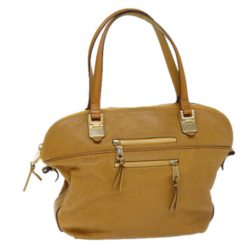 Chloe Angie Hand Bag Leather Beige Auth ki4414