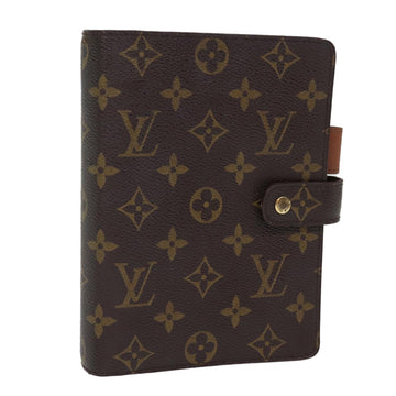 LOUIS VUITTON Monogram Agenda MM Day Planner Cover R20105 LV Auth ki4468