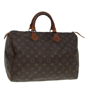 LOUIS VUITTON Monogram Speedy 35 Hand Bag M41524 LV Auth ki4648