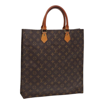 LOUIS VUITTON Monogram Sac Plat Hand Bag M51140 LV Auth ki4734