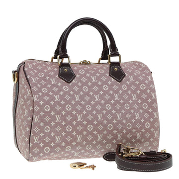 LOUIS VUITTON Monogram Idylle Speedy Bandouliere 30 Bag Sepia M56704 Auth ki4784