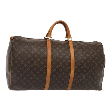 LOUIS VUITTON Monogram Keepall 60 Boston Bag M41422 LV Auth ki4817