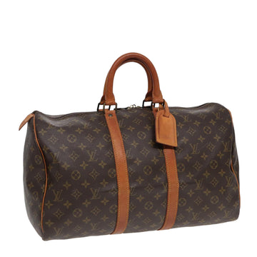 LOUIS VUITTON Monogram Keepall 45 Boston Bag M41428 LV Auth ki4852