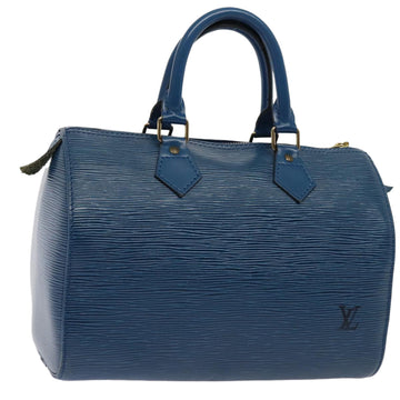 LOUIS VUITTON Epi Speedy 25 Hand Bag Toledo Blue M43015 LV Auth ki4855