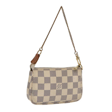 LOUIS VUITTON Damier Azur Mini Pochette Accessoires Pouch N63005 LV Auth kk297