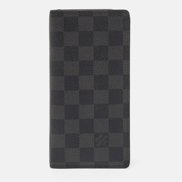 LOUIS VUITTON Damier Graphite Canvas Brazza Wallet