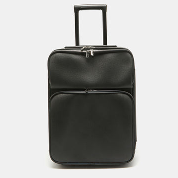 LOUIS VUITTON Black Taiga Leather Pegase 55 Luggage