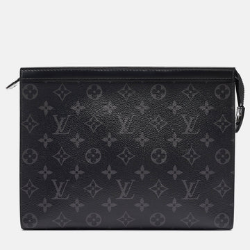 LOUIS VUITTON Monogram Eclipse Canvas Pochette Voyage MM