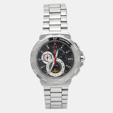 TAG HEUER Grey Stainless Steel Indianapolis 500 Miles Formula 1 CAH101A.BA0860 Men's Wristwatch 44 mm