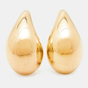 BOTTEGA VENETA Drop Gold Tone Sterling Silver Earrings