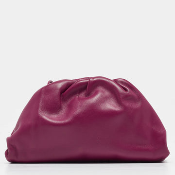 BOTTEGA VENETA Purple Leather Mini The Pouch Bag