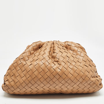 BOTTEGA VENETA Brown Intrecciato Leather Teen Pouch