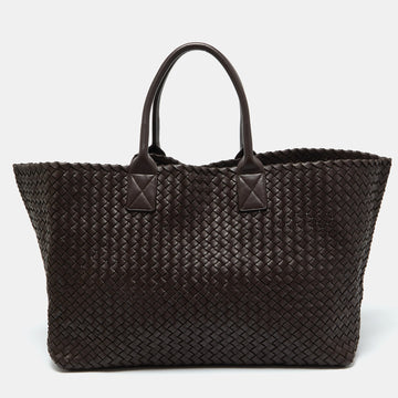 BOTTEGA VENETA Brown Intrecciato Leather Limited Edition 337/500 Cabat Tote