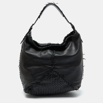 BOTTEGA VENETA Black Leather Hobo