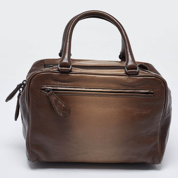 BOTTEGA VENETA Brown Ombre Leather Brera Bowler Bag