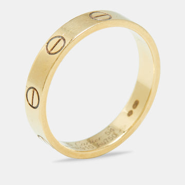 CARTIER Love 18k Yellow Gold Wedding Band Ring Size 54