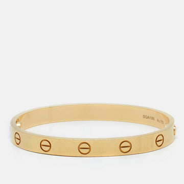 CARTIER Love 18k Yellow Gold Bracelet 16