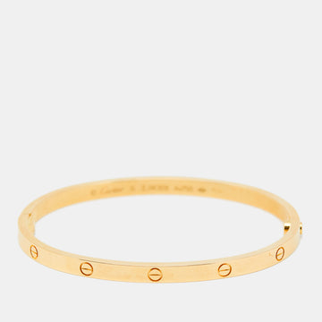 CARTIER Love 18k Yellow Gold Small Model Bracelet 16