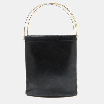 CARTIER Black Leather Trinity Bag