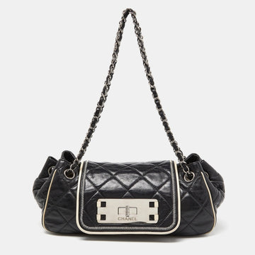 CHANEL Black Quilted Leather Reissue Accordion Flap Bag