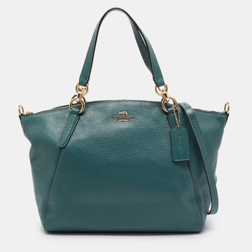 COACH Green Leather Small Kelsey Satchel