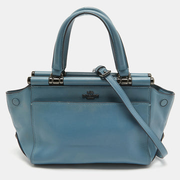 COACH Blue Leather Selena Grace Tote