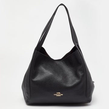 COACH Black Leather Hadley Hobo