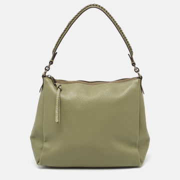 COACH Olive Green Leather Shay Shoulder Bag
