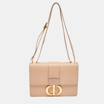 DIOR Beige Leather 30 Montaigne Shoulder Bag