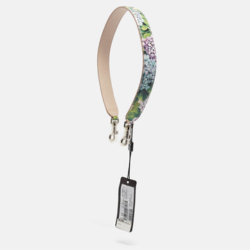 DOLCE & GABBANA Multicolor Floral Print Leather Shoulder Bag Strap