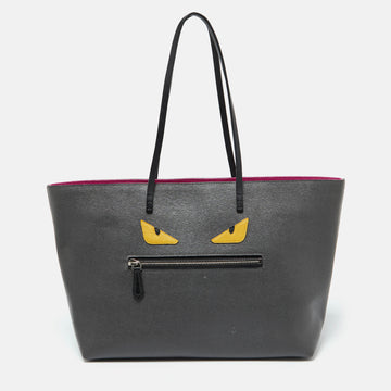 FENDI Tri Color Leather Monster Roll Tote