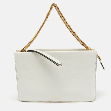 GIVENCHY White Leather Cross3 Crossbody Bag