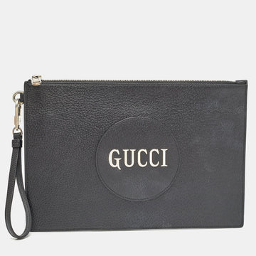GUCCI Black Leather Off The Grid Clutch