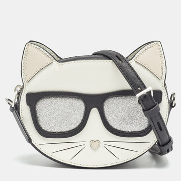 KARL LAGERFELD Multicolor Leather Maybelle Cat Crossbody Bag