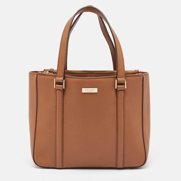 KATE SPADE Brown Leather Newbury Lane Tote