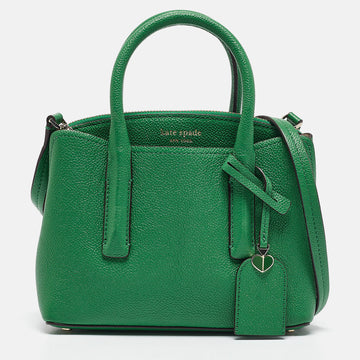 KATE SPADE Green Leather Margaux Mini Satchel