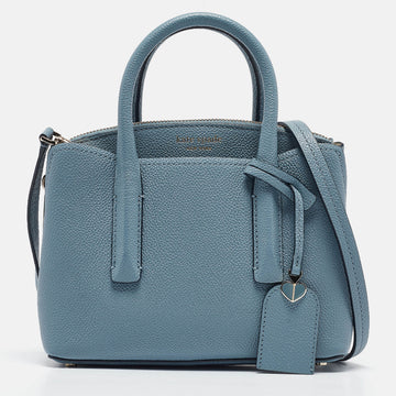 KATE SPADE Light Blue Leather Margaux Mini Satchel